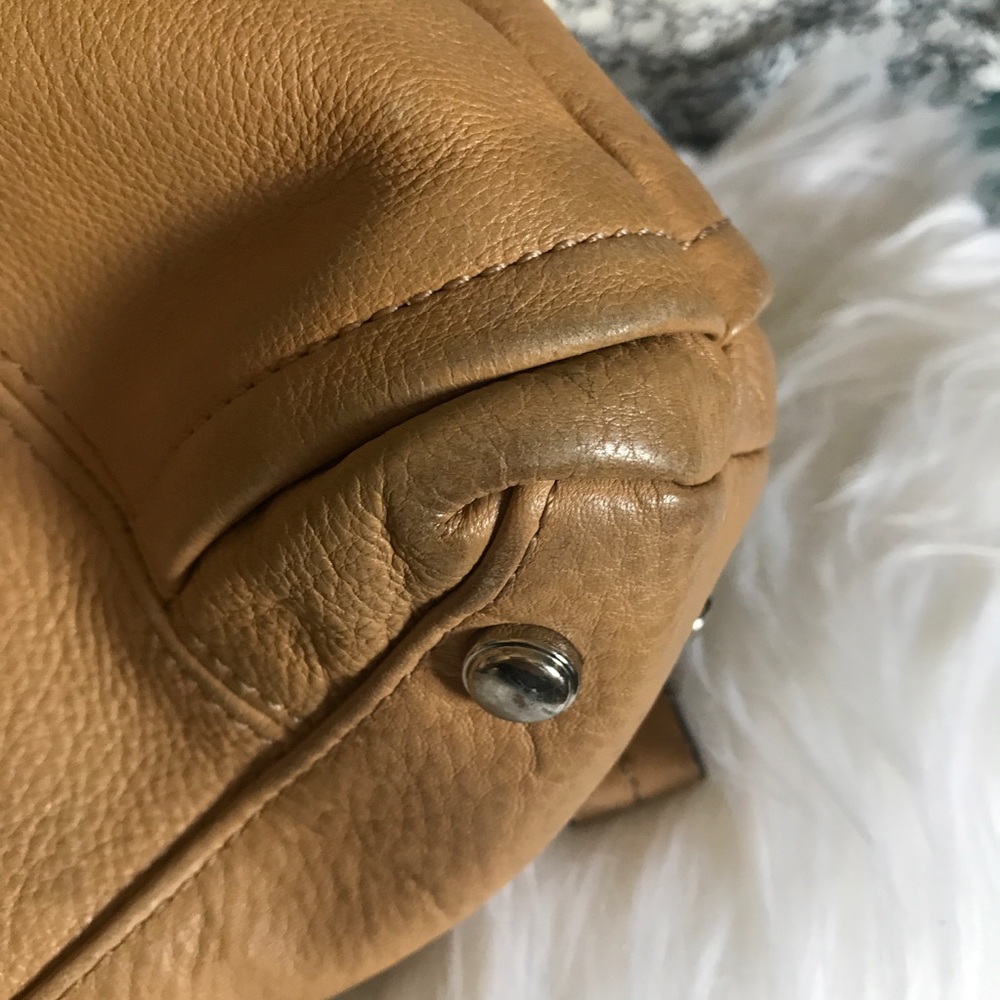 B Makowsky boho chic tan shoulder bag - Picture 10 of 16